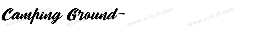 Camping Ground字体转换